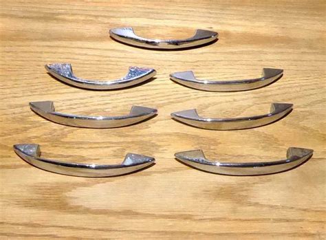 Vintage Chrome Cabinet Pulls 